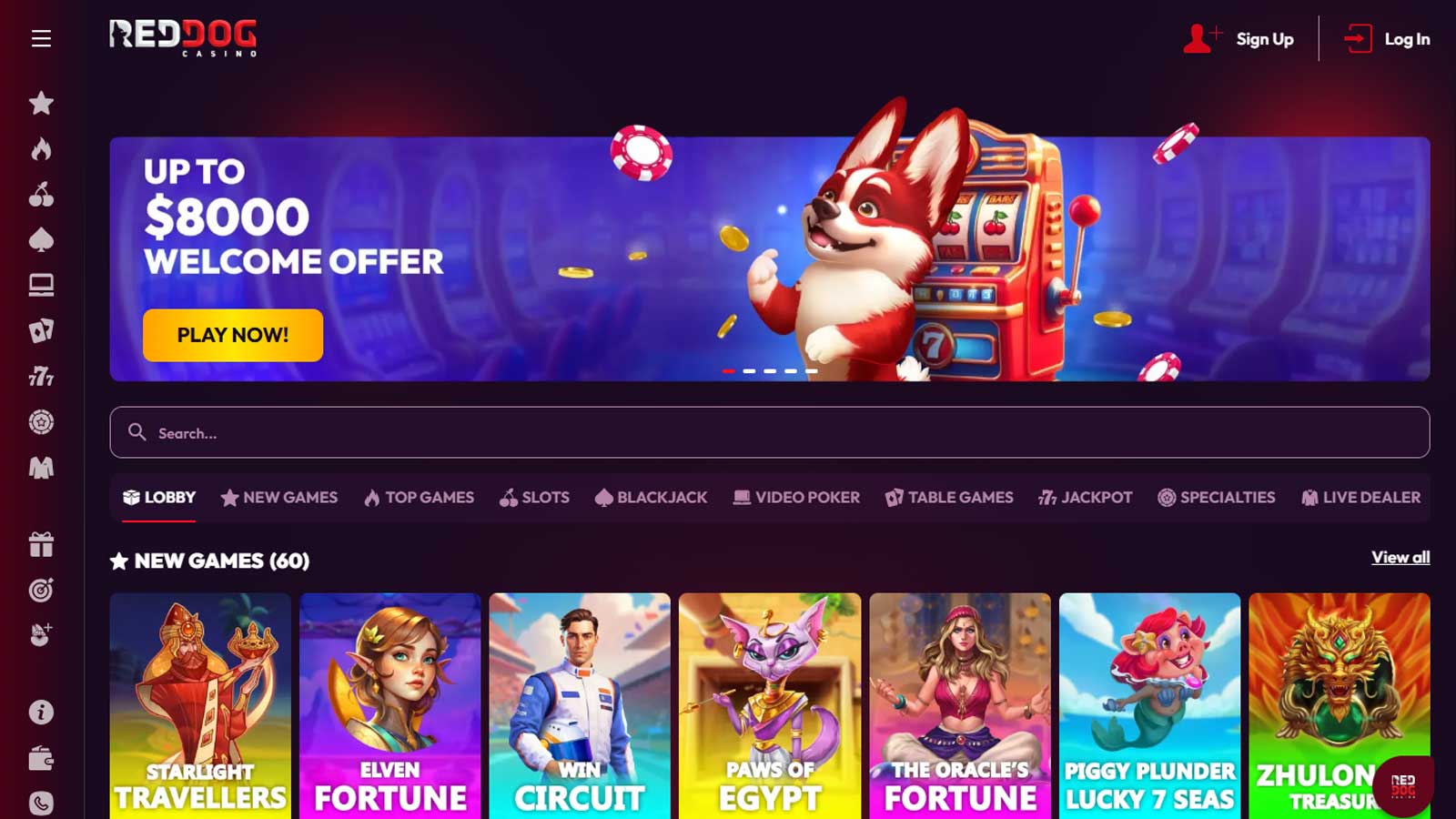 Red Dog Casino screenshot