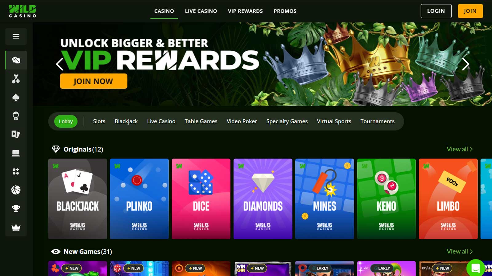 Wild Casino screenshot